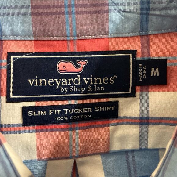 Vineyard Vines Shirt Men’s M Slim Fit Tucker Button Up Long Sleeve Preppy - Picture 6 of 10